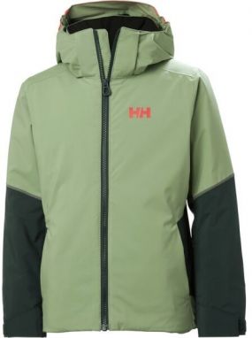 Helly Hansen JR JEWEL JACKET Dievčenská lyžiarska bunda, zelená, veľkosť 12Y