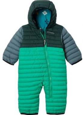 Columbia POWDER LITE REVERSIBLE BUNTING Detská zimná kombinéza, zelená, veľkosť 6-12M