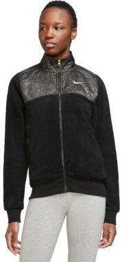 Nike NSW STRDST PRNT PLSH JKT Dámska bunda, čierna, veľkosť