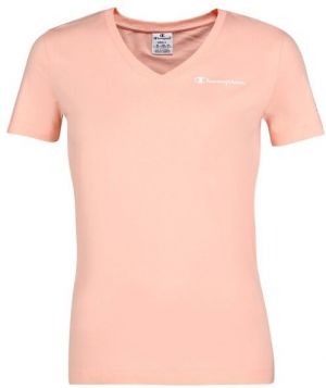 Champion V-NECK T-SHIRT Dámske tričko, lososová, veľkosť