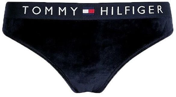 Tommy Hilfiger VEL-BIKINI VELOUR Dámske nohavičky, čierna, veľkosť