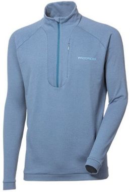 PROGRESS CUBIC ZIP Pánska funkčná mikina, modrá, veľkosť
