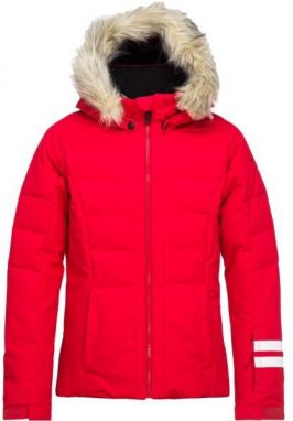 Rossignol GIRL POLYDOWN JKT Dievčenská lyžiarska bunda, červená, veľkosť 10