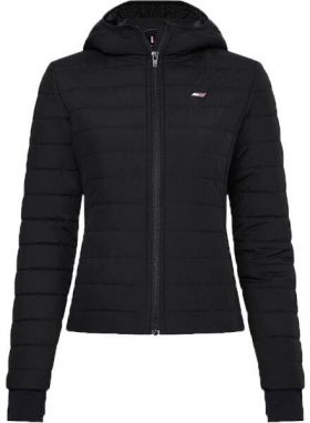 Tommy Hilfiger SLIM SORONA PADDED HOOD JACKET Dámska prechodná bunda, čierna, veľkosť