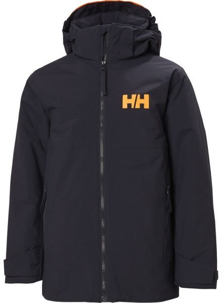 Helly Hansen JR TRAVERSE JACKET Detská lyžiarska bunda, tmavo modrá, veľkosť 10Y