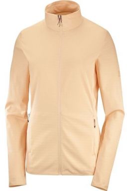 Salomon OUTRACK FULL ZIP MID W Dámska mikina, oranžová, veľkosť L