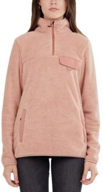 FUNDANGO VINONA FLEECE PULLOVER Dámska mikina, ružová, veľkosť