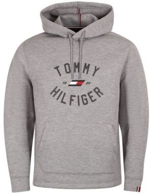 Tommy Hilfiger VARSITY GRAPHIC HOODY Pánska mikina, sivá, veľkosť