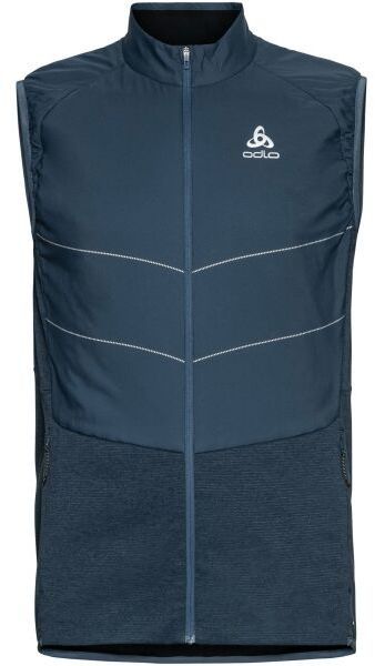 Odlo VEST RUN EASY S-THERMIC Pánska bežecká vesta, modrá, veľkosť