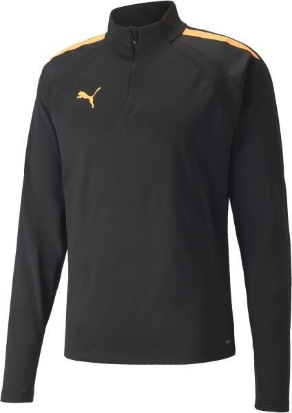 Puma TEAMLIGA 1/4 ZIP TOP Pánska futbalová mikina, čierna, veľkosť XXL