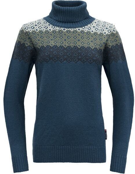 Devold SYVDE WOOL HIGH NECK Dámsky sveter, tmavo modrá, veľkosť