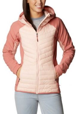 Columbia POWDER LITE HYBRID HOODED JACKET Dámska bunda, ružová, veľkosť