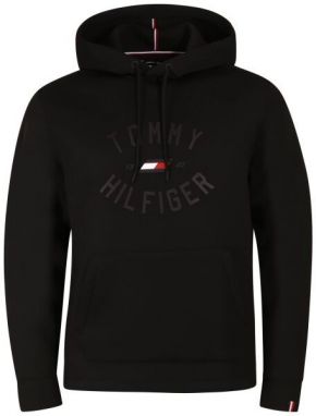 Tommy Hilfiger VARSITY GRAPHIC HOODY Pánska mikina, čierna, veľkosť