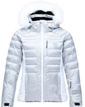 Rossignol W RAPIDE METALLIC JKT Dámska lyžiarska bunda, strieborná, veľkosť M