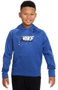 Nike TF PO HOODIE GFX 1 Chlapčenská mikina, modrá, veľkosť