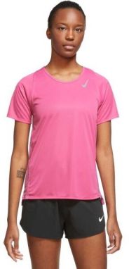 Nike DF RACE TOP SS W Dámske bežecké tričko, ružová, veľkosť