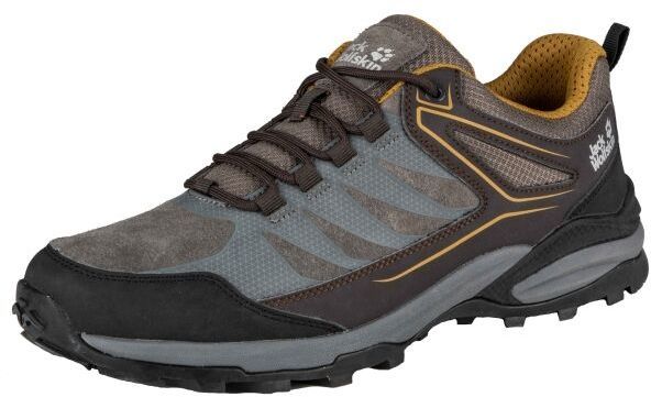 Jack Wolfskin CROSS TRAIL LOW M Pánska treková obuv, sivá, veľkosť 44.5