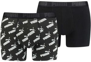 Puma MEN AOP BOXER 2P Pánske boxerky, čierna, veľkosť