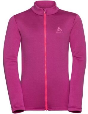 Odlo MID LAYER FULL ZIP BERRA KIDS Detská  mikina, ružová, veľkosť