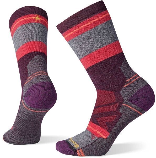 Smartwool W HIKE FULL CUSHION SATURNSPHERE CREW Dámske  ponožky, vínová, veľkosť