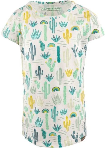 ALPINE PRO NUTELO Dievčenské tričko, biela, veľkosť