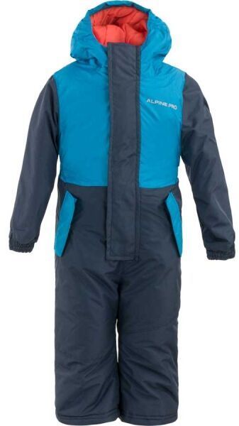 ALPINE PRO KYLO Detský zimný overal, tmavo modrá, veľkosť 80-86