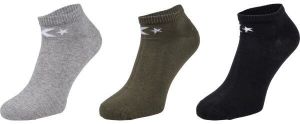 Converse BASIC MEN LOW CUT 3PP Pánske ponožky, čierna, veľkosť