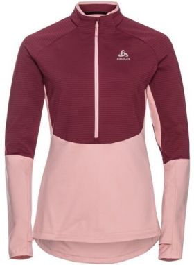 Odlo MIDLAYER 1/2 ZIP SESVENNA SL Dámska mikina, ružová, veľkosť