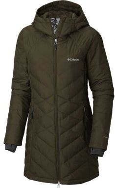 Columbia HEAVENLY HOODED LONG JACKET Dámska predĺžená bunda, khaki, veľkosť