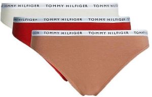 Tommy Hilfiger 3P BIKINI Dámske nohavičky, oranžová, veľkosť