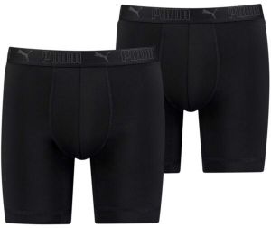 Puma MICROFIBER LONG BOXER 2P Pánske boxerky, čierna, veľkosť