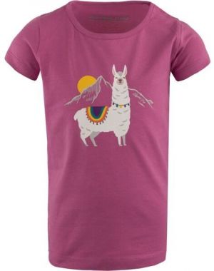 ALPINE PRO LOHRO Dievčenské tričko, ružová, veľkosť