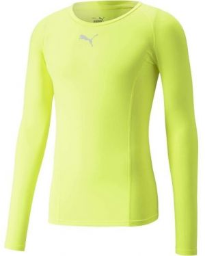 Puma LIGA BASELAYER TEE LS Pánske funkčné tričko, reflexný neón, veľkosť