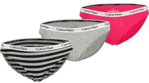 Calvin Klein 3PK BIKINI Dámske nohavičky, sivá, veľkosť