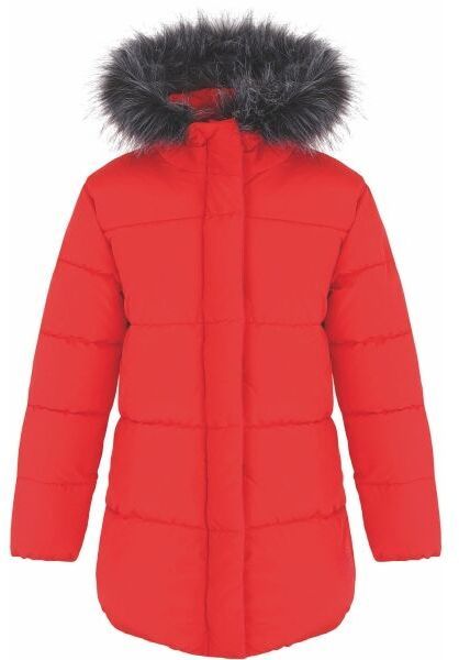 LOAP TOMKA Dievčenský zimný kabát, červená, veľkosť 112-116
