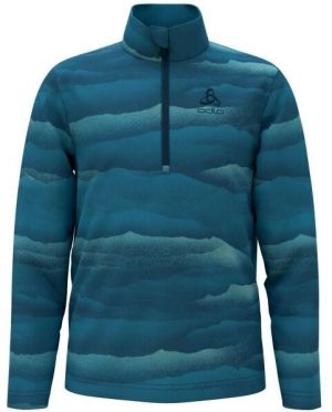 Odlo MID LAYER 1/2 ZIP ROY KIDSGRAPHIC Detská mikina, modrá, veľkosť