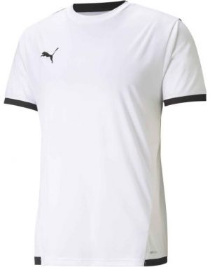 Puma TEAM LIGA JERSEY Pánske futbalové tričko, biela, veľkosť