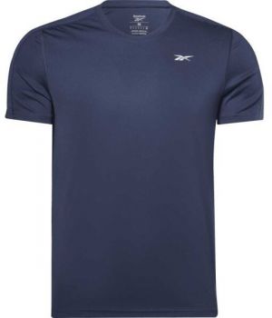 Reebok SS TECH TEE Pánske športové tričko, tmavo modrá, veľkosť