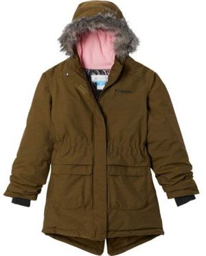 Columbia NORDIC STRIDER JACKET Detská zimná bunda, khaki, veľkosť