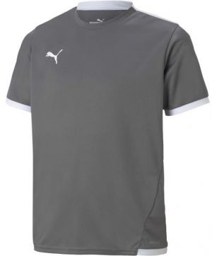 Puma TEAM LIGA JERSEY JR Juniosrské futbalové tričko, sivá, veľkosť