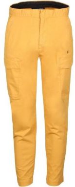 FUNDANGO ARBOR CARGO PANTS Pánske voľnočasové nohavice, žltá, veľkosť