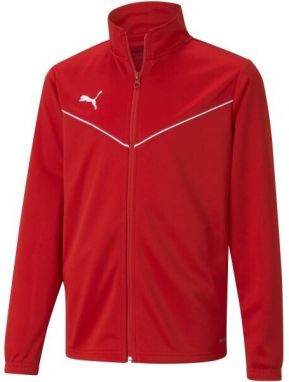 Puma TEAMRISE TRAINING POLY JACKET JR Chlapčenská mikina, červená, veľkosť