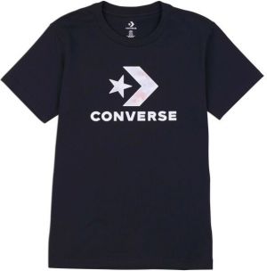 Converse SEASONAL STAR CHEVRON SS TEE Dámske tričko, čierna, veľkosť