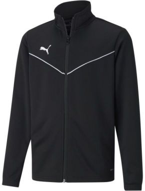 Puma TEAMRISE TRAINING POLY JACKET JR Chlapčenská mikina, čierna, veľkosť