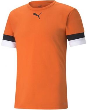 Puma teamRISE Chlapčenské futbalové tričko, oranžová, veľkosť