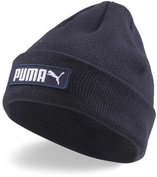Puma CLASSIC CUFF BEANIE Pánska pletená čiapka, tmavo modrá, veľkosť
