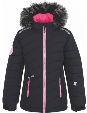 Loap FUKSIE Dievčenská lyžiarska bunda, čierna, veľkosť