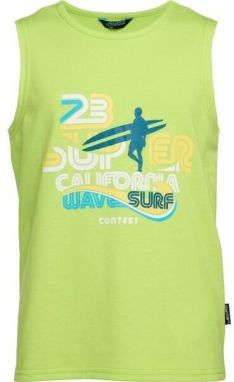 Lewro LAKEMAN Chlapčenské tielko, svetlo zelená, veľkosť 116-122