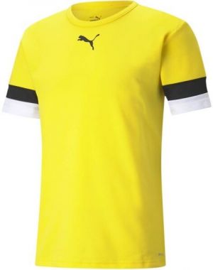 Puma teamRISE Chlapčenské futbalové tričko, žltá, veľkosť