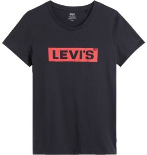 Levi's® THE PERFECT TEE BOX TAB 2.2 Dámske tričko, čierna, veľkosť